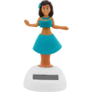 Voila Solar Powered Dancing Hula Girl Swinging Bobble Doll Gift Car Home_Assorted Color